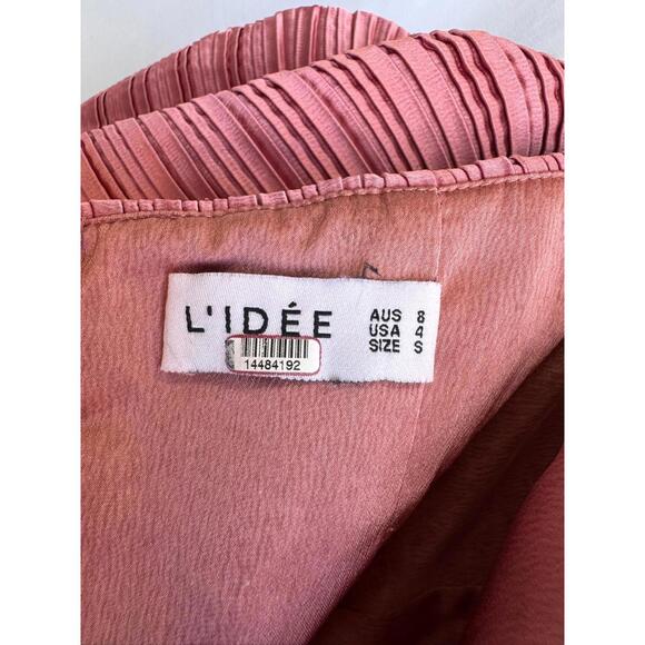 L'IDÉE Pink Sirene Dress Size 4 with Zipper Separation - Picture 6 of 8